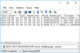 Advanced PBX Data Logger screen shot