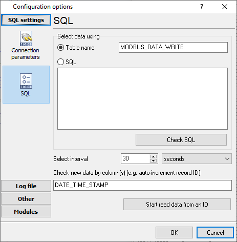 Database table