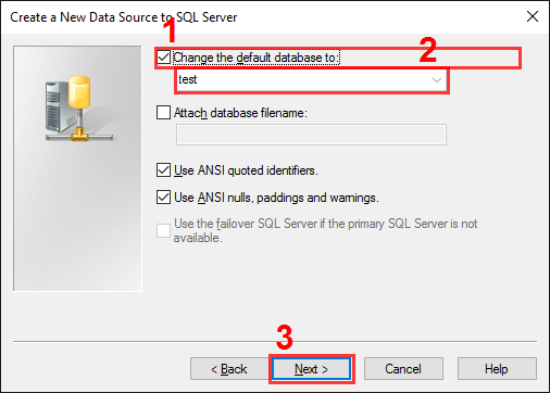 The SQL Server alias setup. Step #4. 