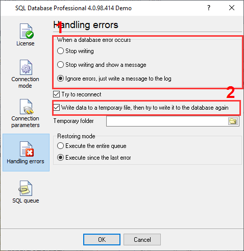  Handling errors