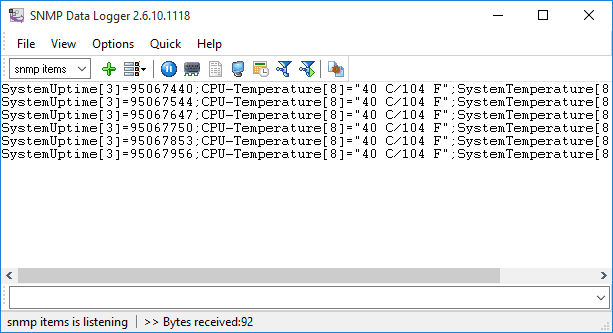 SNMP Data Logger screenshot