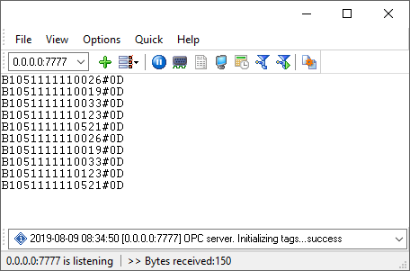 Main program window Main program window
