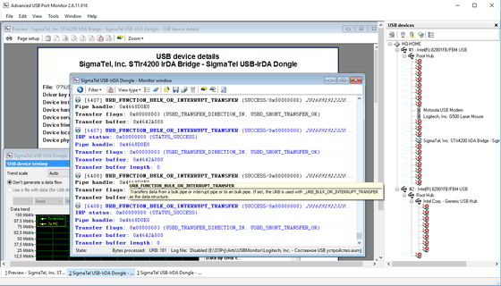 Screenshot of Advanced USB Port Monitor 2.0.1