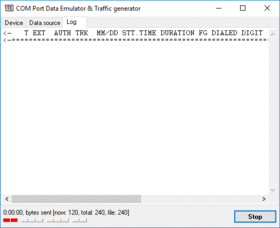 Data log window