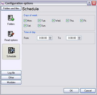 Scheduled log monitoring