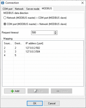 MODBUS Mapping Settings