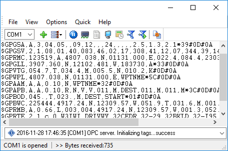 Main program window Main program window