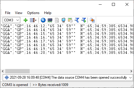 NMEA - CSV data