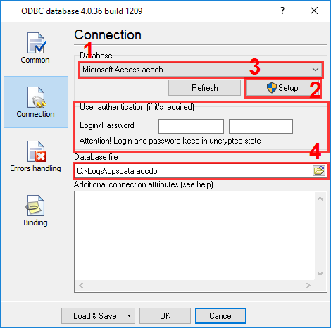 The module for writing data to the database