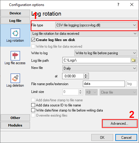 Main program window Main program window