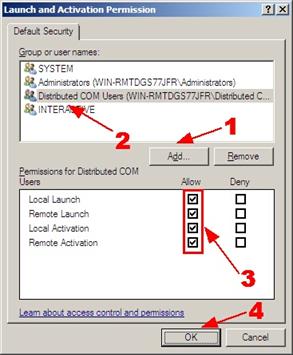 Configuring launch permissions