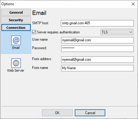 Fig. 23. SMTP server settings Fig. 23. SMTP server settings