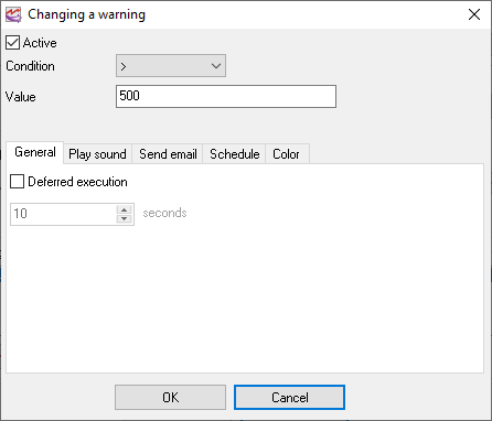 Fig. 12. Warning parameters. Fig. 12. Warning parameters.