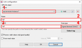 OPC tag polling settings