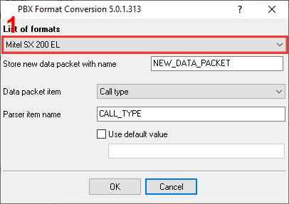 Configuring data conversion plugin
