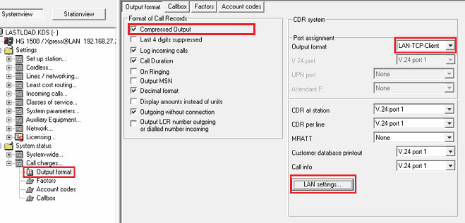 SMDR. Output Format