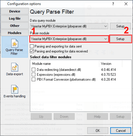 Parser and Query plugins