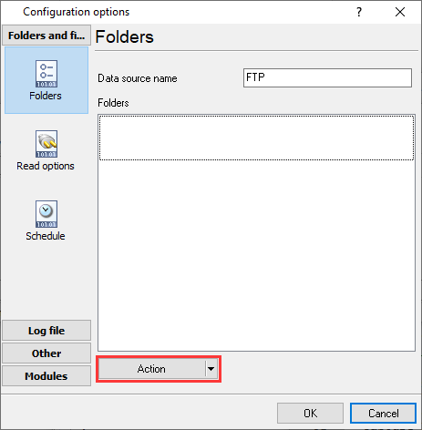 Alcatel 4400 P. Folders and files.
