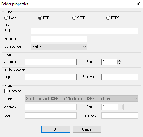 Configuring FTP connection to Alcatel 4400