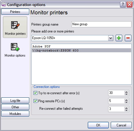 Digital Inputs Filter screenshot