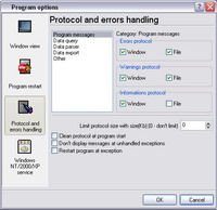 Program protocol file setup