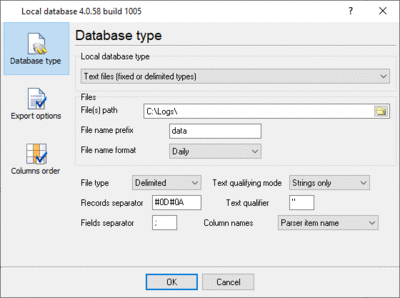 CSV data export in Serial Data Logger