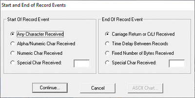 Very simple data packet extraction rules in WinWedge