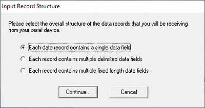 Simple data items extraction rules in WinWedge