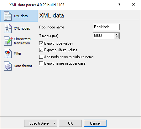 Configuring the parser