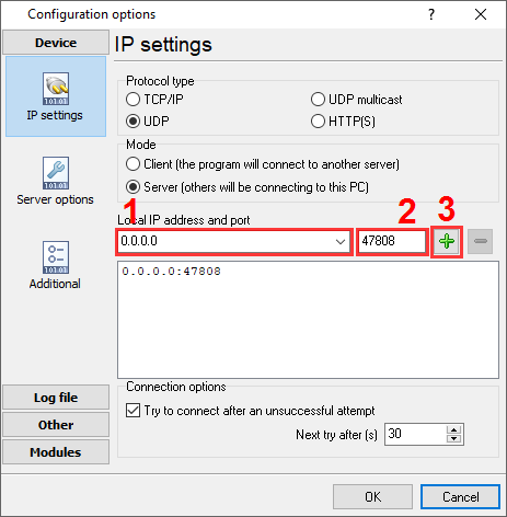 TCP connection