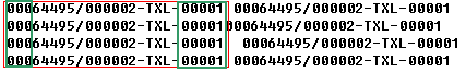 Barcode scanner data captured by the serial data logger software