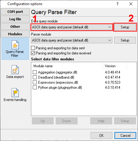 Enabling the data query plugin