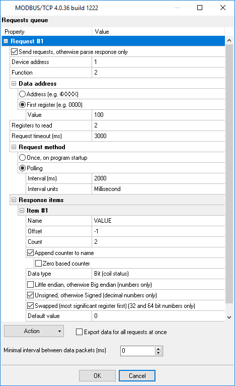 MODBUS query