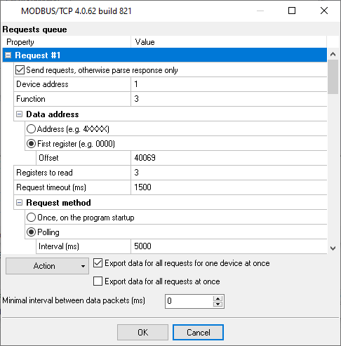 MODBUS queue