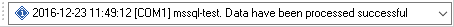 Message in log