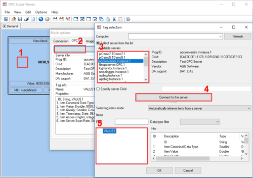 OPC Scada Viewer settings