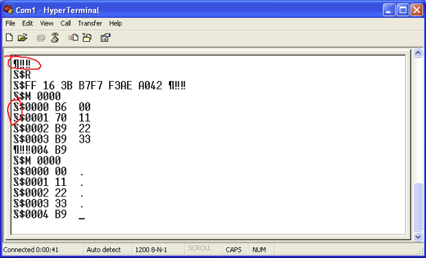 Hyperterminal legacy window