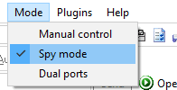 RS232 Monitoring Mode Selection