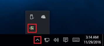 Service icon in Systray