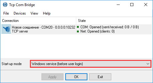 Service mode on Windows Terminal Server