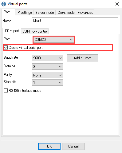 Virtual COM port