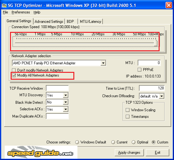 tcp optimizer 2