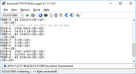 TCP/IP data logger Overview