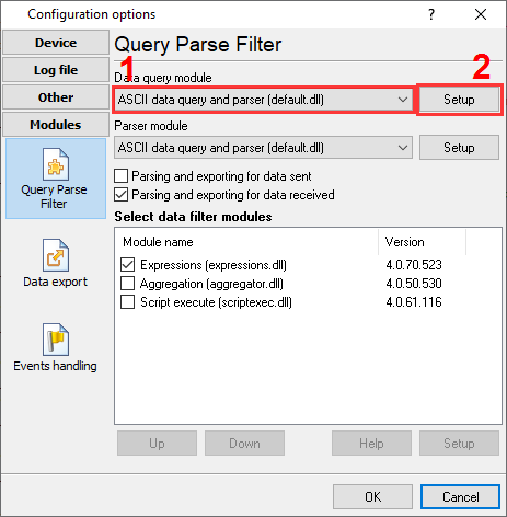 Select a data query plugin